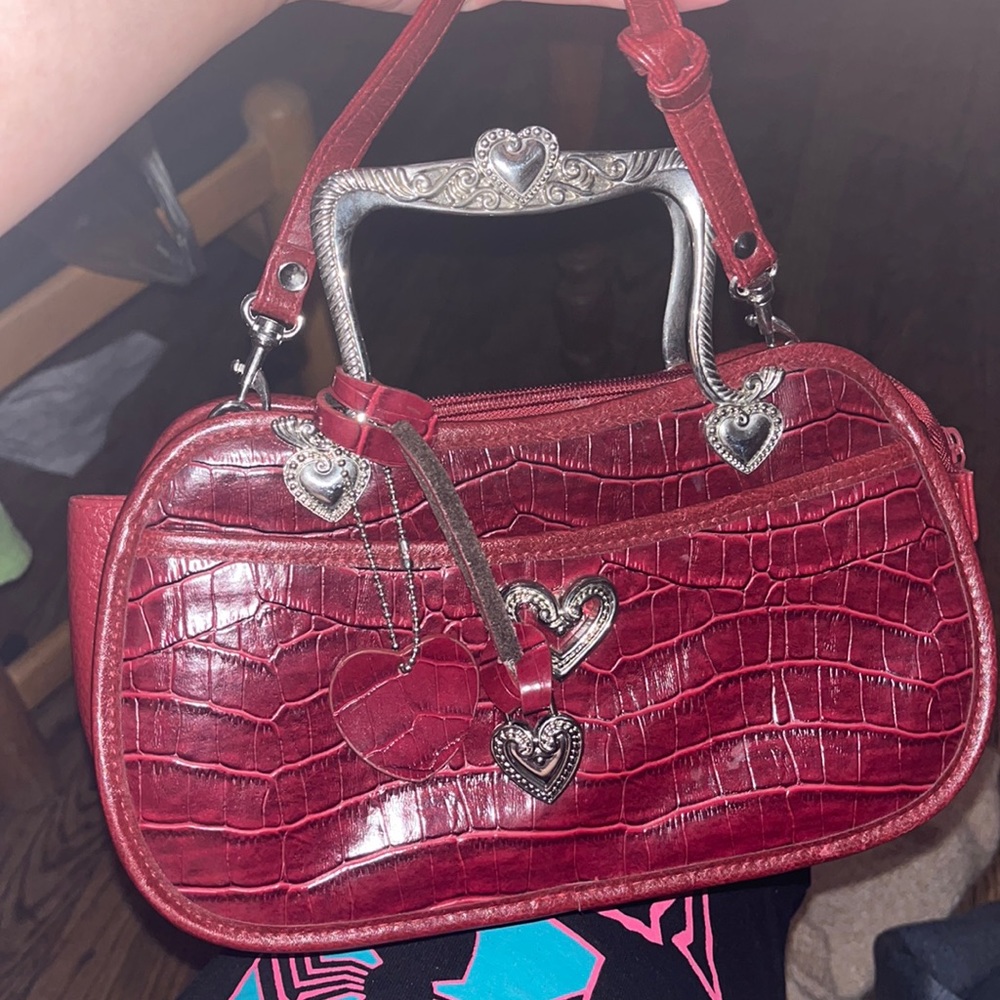 Red vintage Tinla handmade valentines edition purse